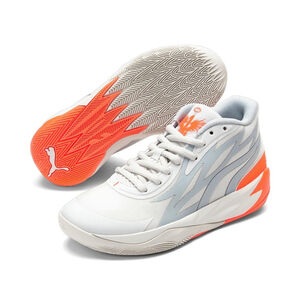 Puma MB.02 JR LaMelo Ball “Gorangé” Youth 6.5 / Women 8 – Gray Orange W. Box